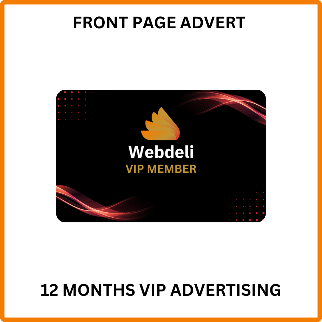 Webdeli Local 12 Months Front Page Advertisement